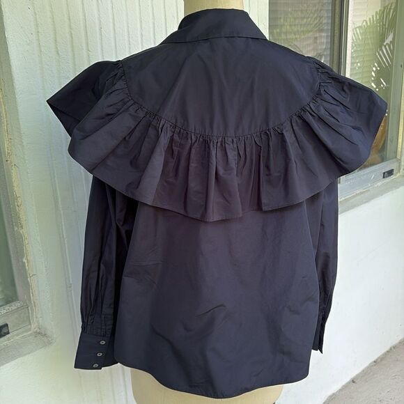 cinq a sept ruffle blouse - Picture 3 of 7